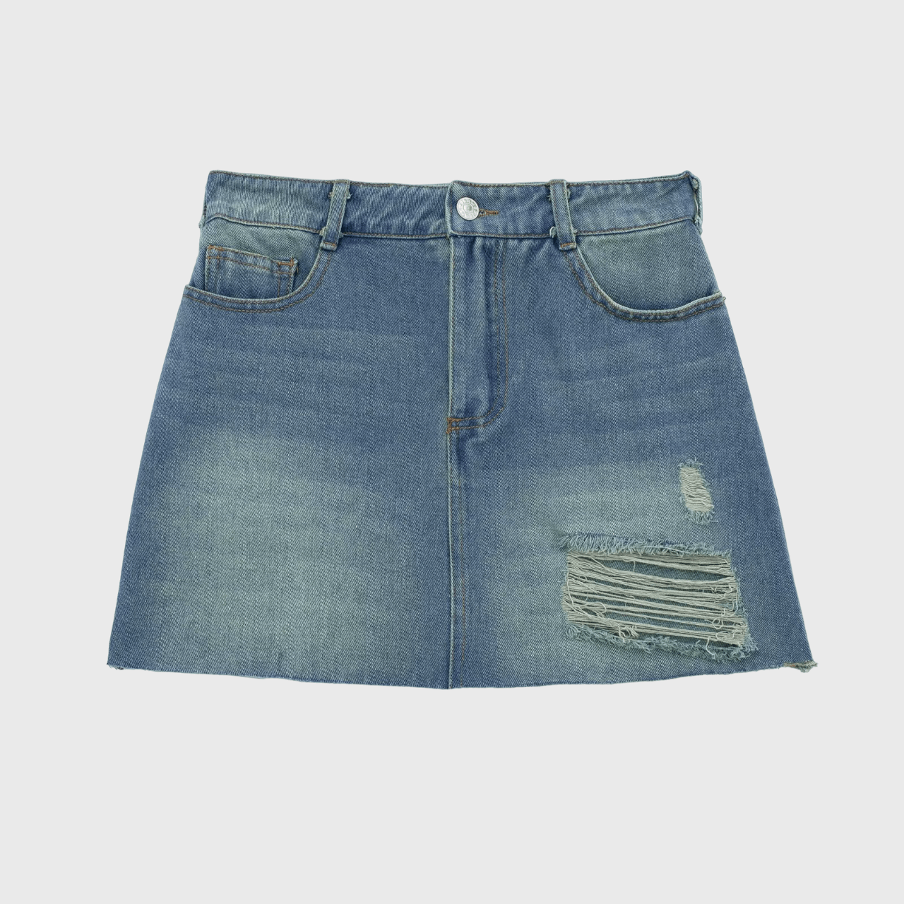 DENIM MINI SKIRT - PRIBO