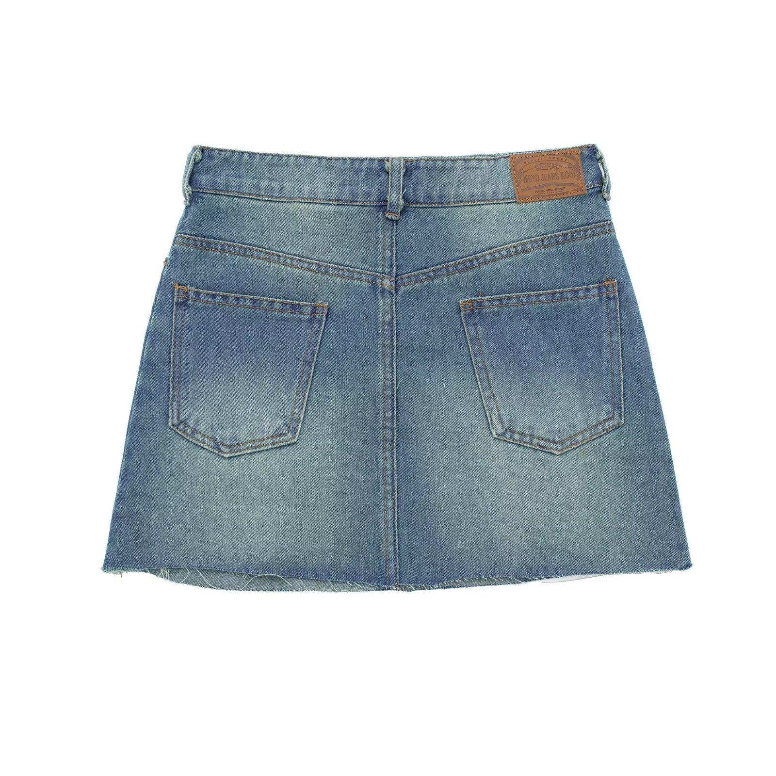 DENIM MINI SKIRT - PRIBO