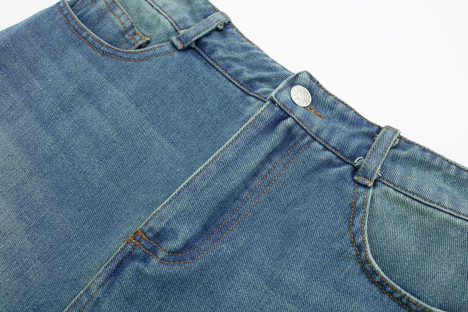 DENIM MINI SKIRT - PRIBO