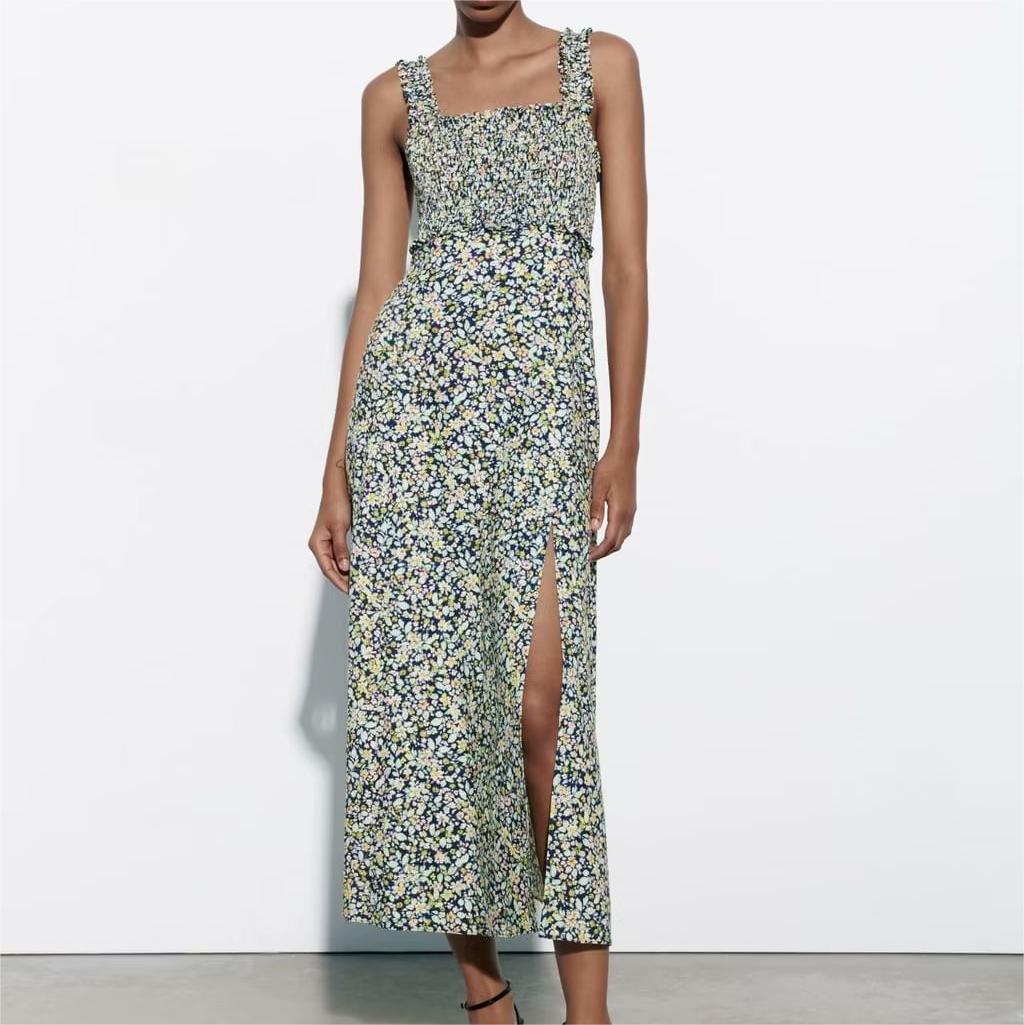 FLORAL MAXI DRESS - PRIBO