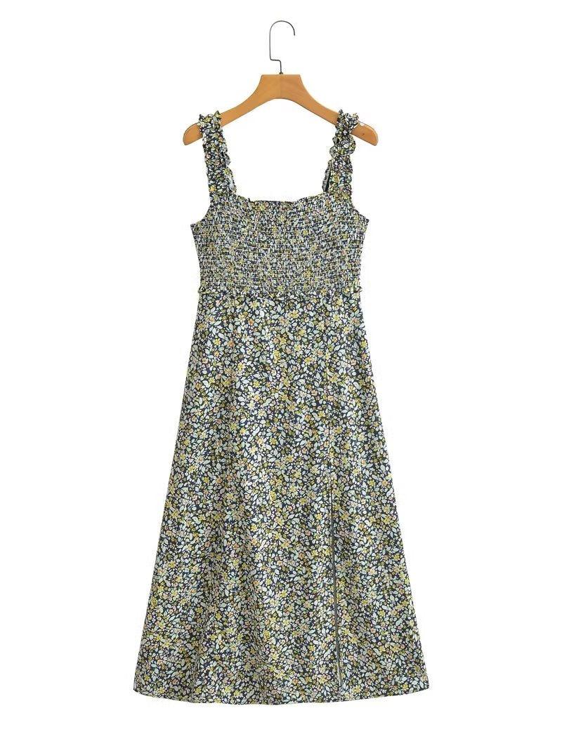 FLORAL MAXI DRESS - PRIBO