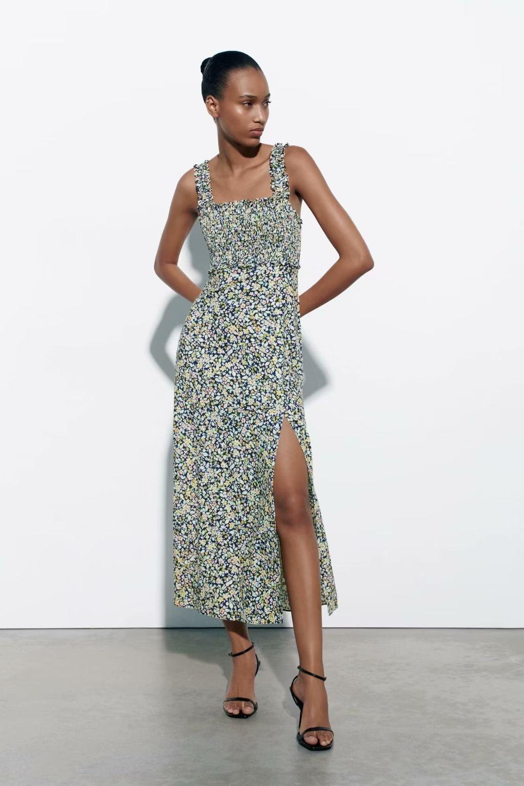 FLORAL MAXI DRESS - PRIBO