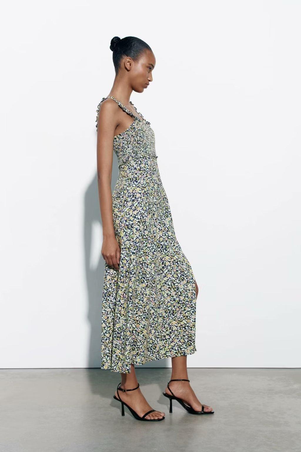 FLORAL MAXI DRESS - PRIBO