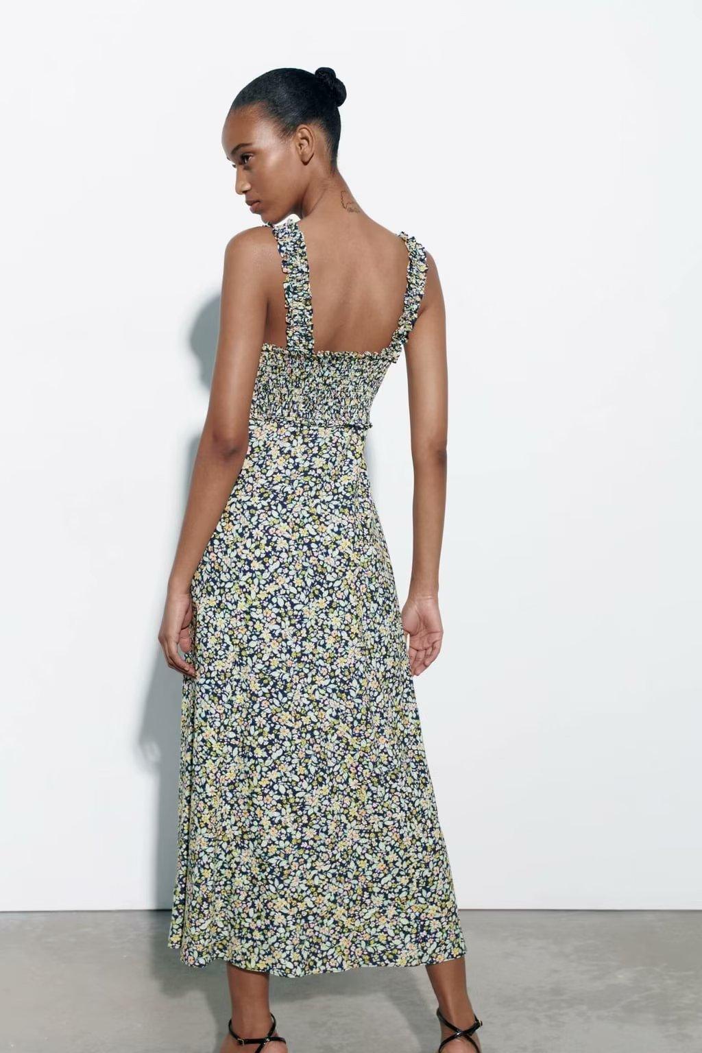 FLORAL MAXI DRESS - PRIBO