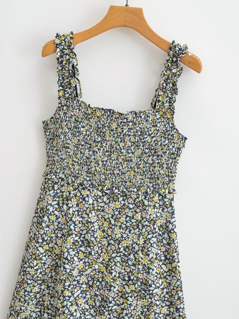 FLORAL MAXI DRESS - PRIBO