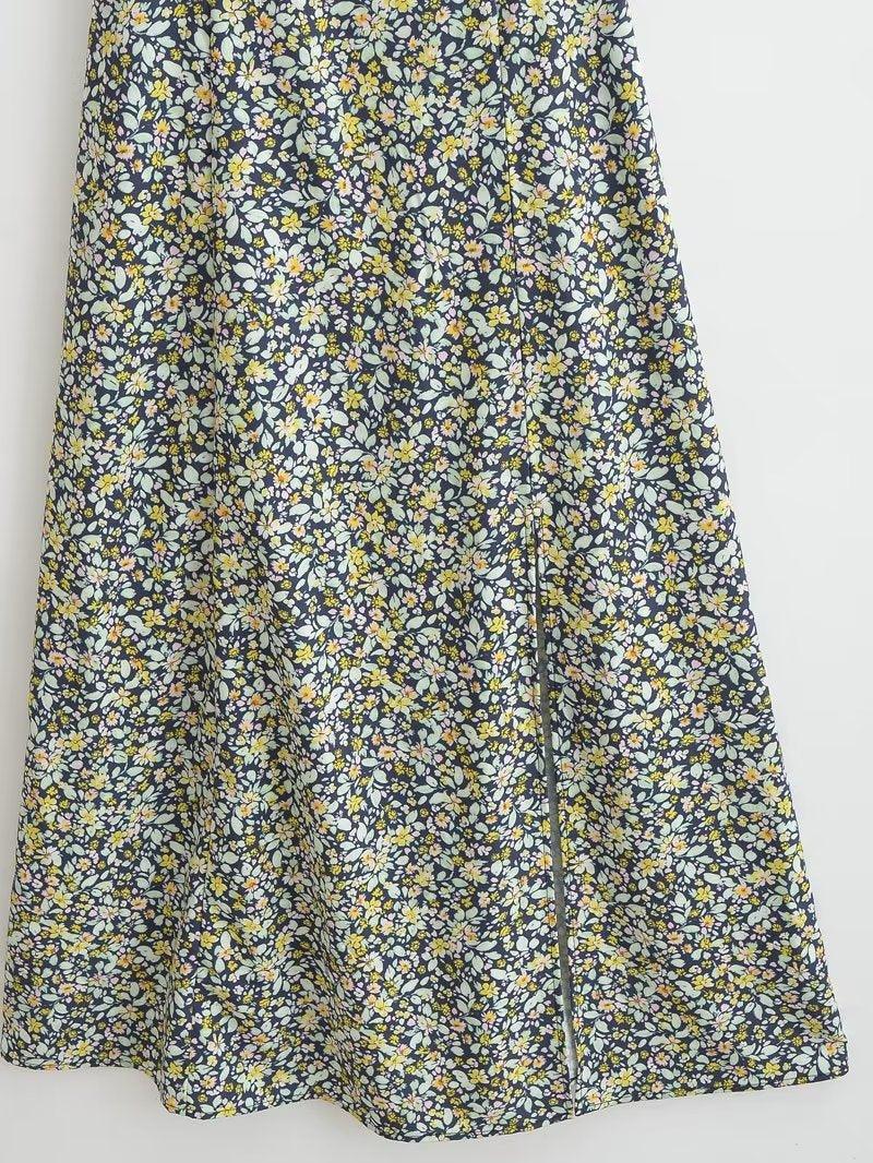 FLORAL MAXI DRESS - PRIBO