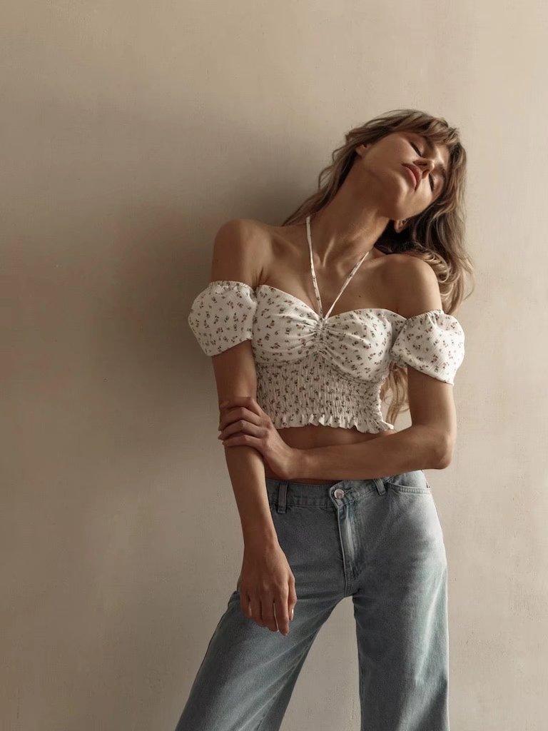 FLORAL TOP - PRIBO