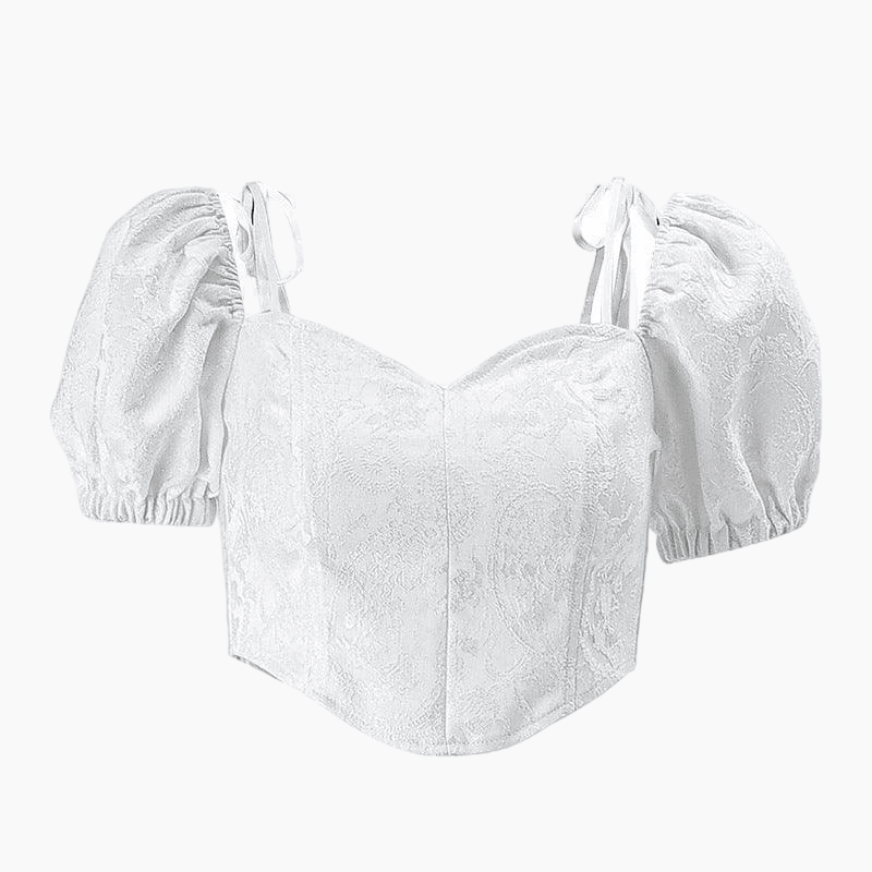 FRENCH PUFF SLEEVE TOP - PRIBO