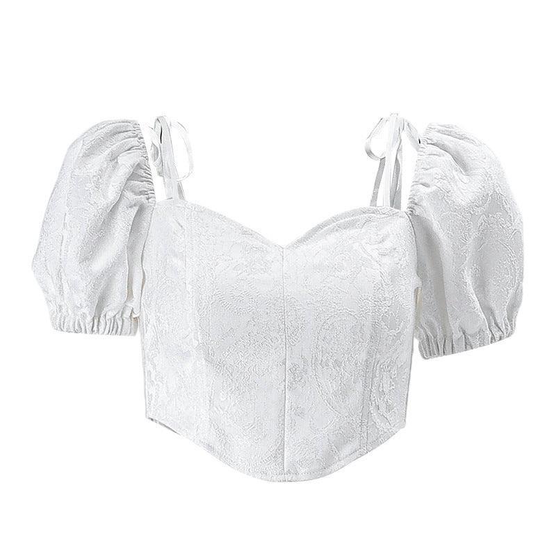 FRENCH PUFF SLEEVE TOP - PRIBO