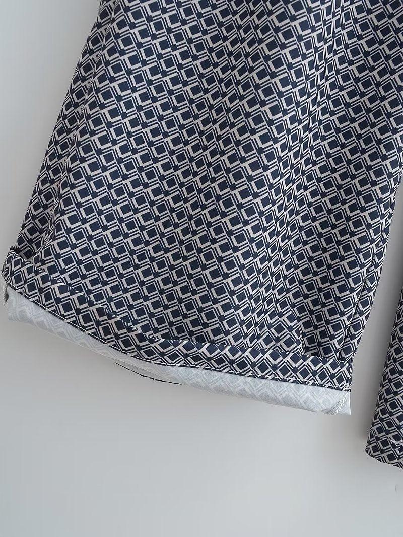 GEOMETRIC PATTERN PANT - PRIBO