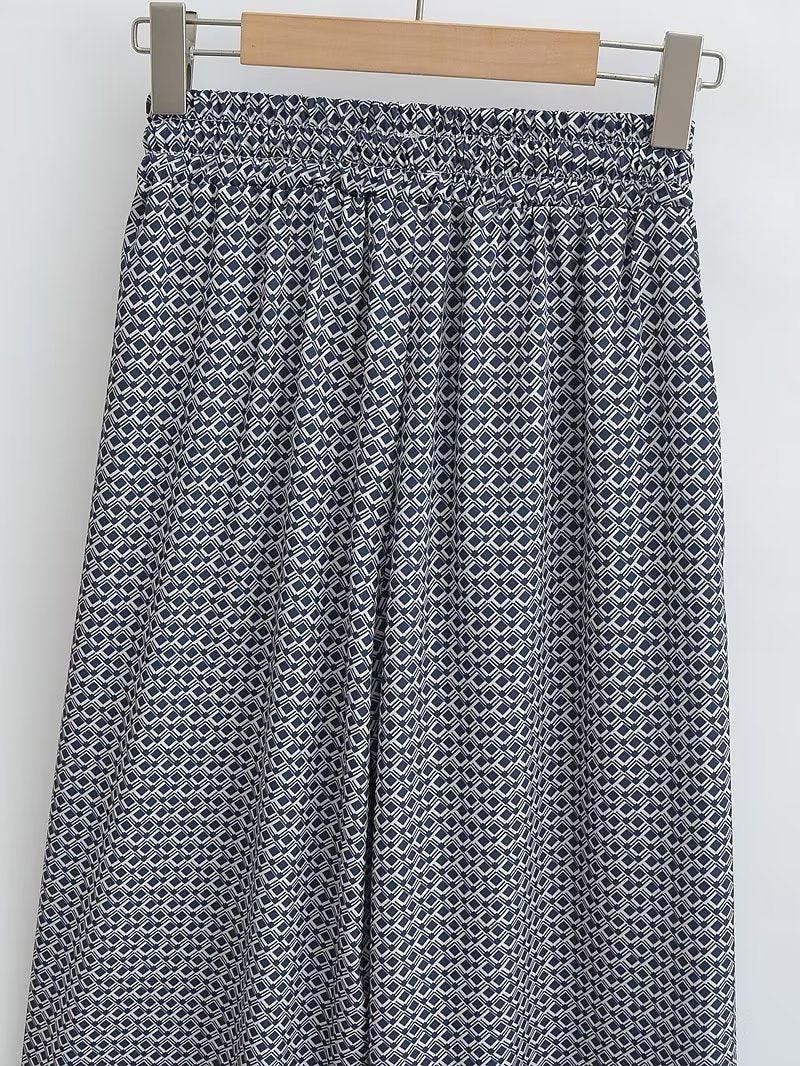 GEOMETRIC PATTERN PANT - PRIBO