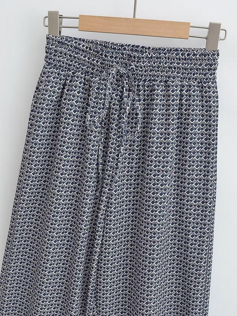 GEOMETRIC PATTERN PANT - PRIBO