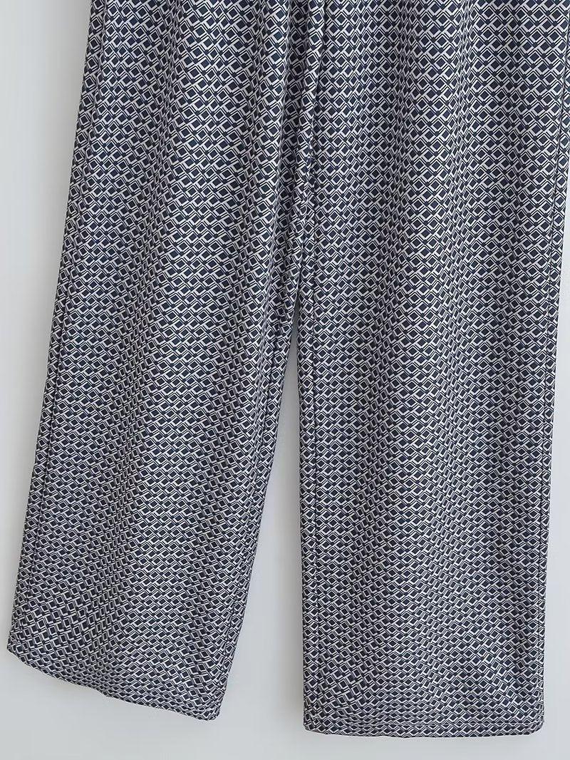 GEOMETRIC PATTERN PANT - PRIBO