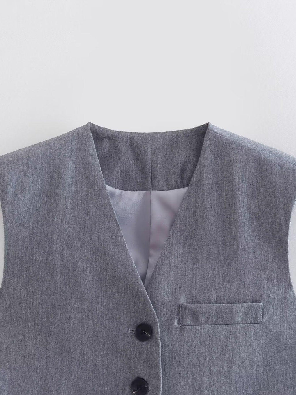 GRAY VEST TOP - PRIBO