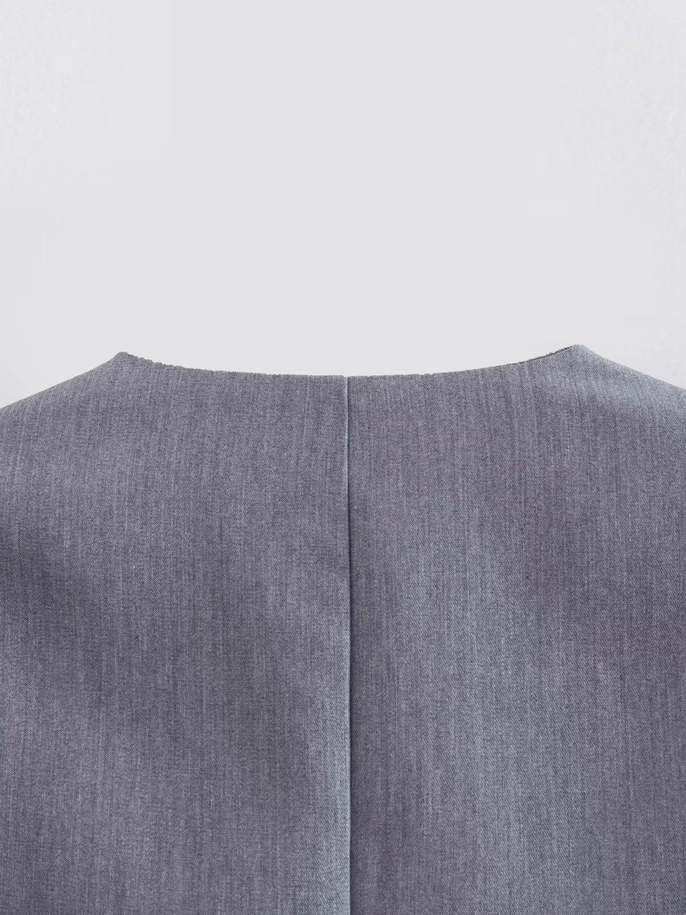 GRAY VEST TOP - PRIBO
