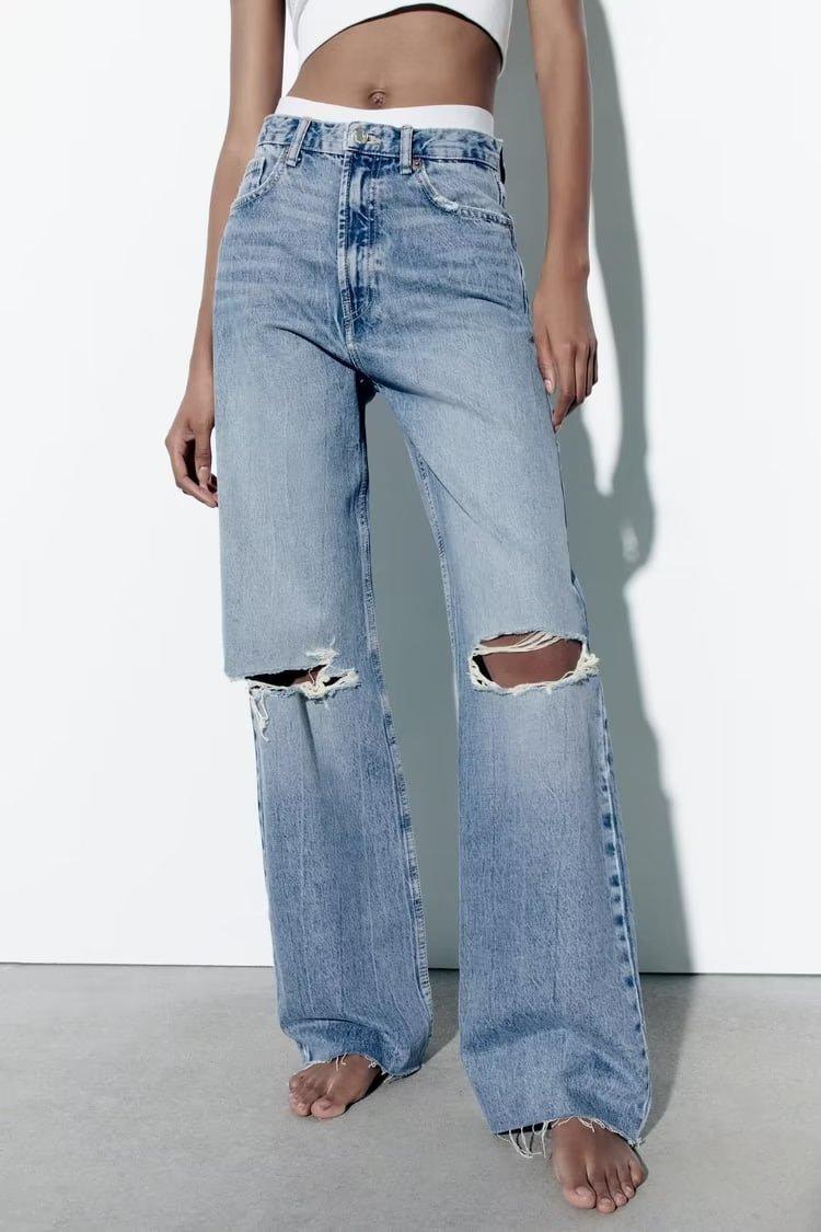 High Waist Wide leg Pant - PRIBO