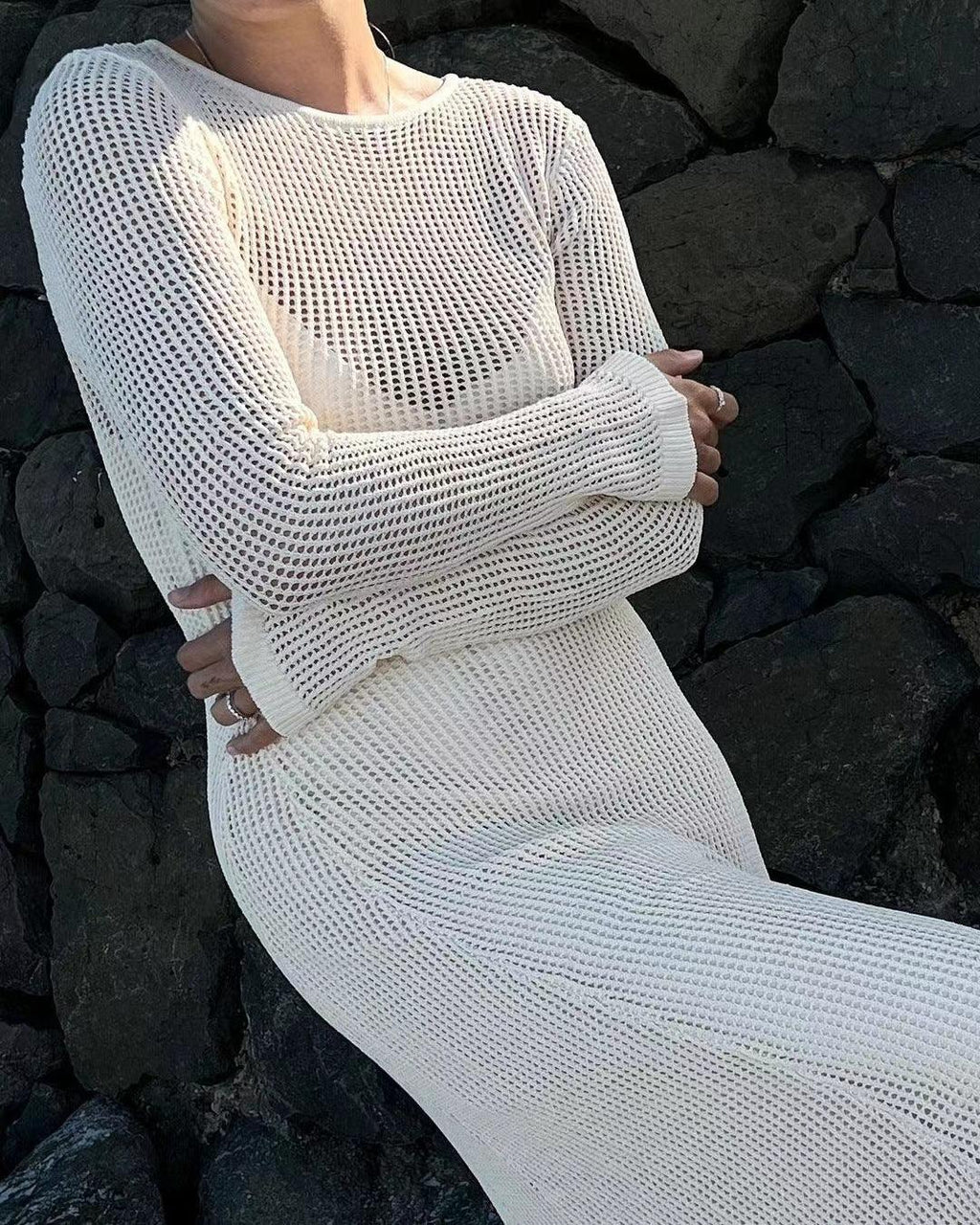 HOLLOW OUT DRESS - PRIBO