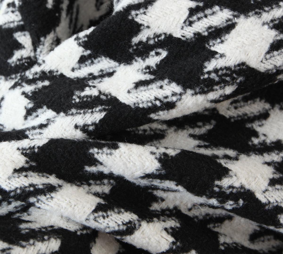 HOUNDSTOOTH LOOSE JACKET - PRIBO
