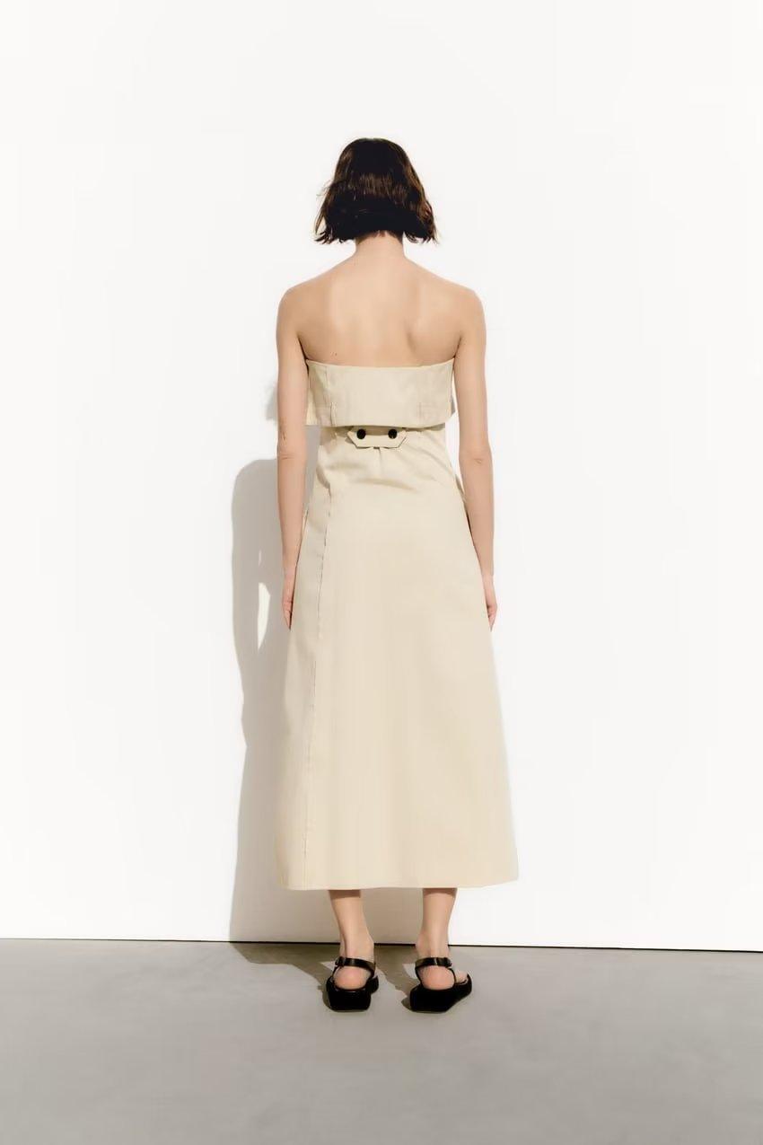 KHAKI DRESS - PRIBO