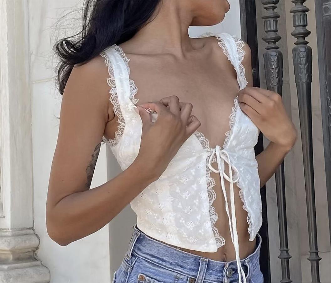 LACE TANK TOP - PRIBO