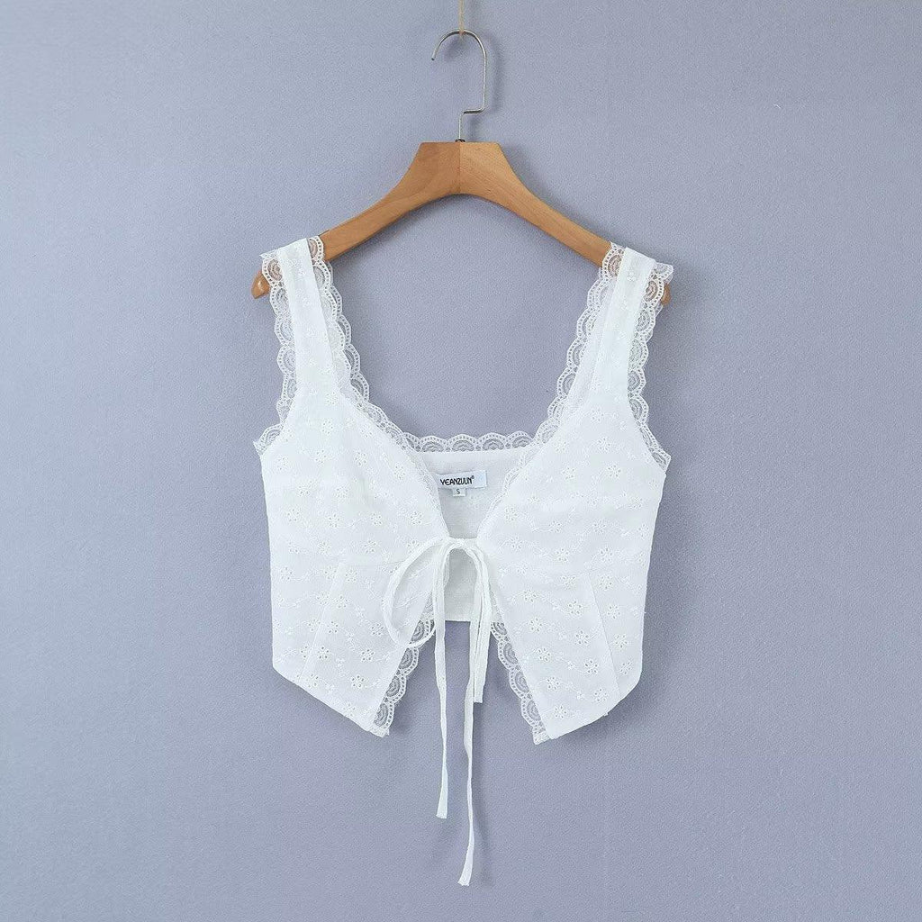 LACE TANK TOP - PRIBO
