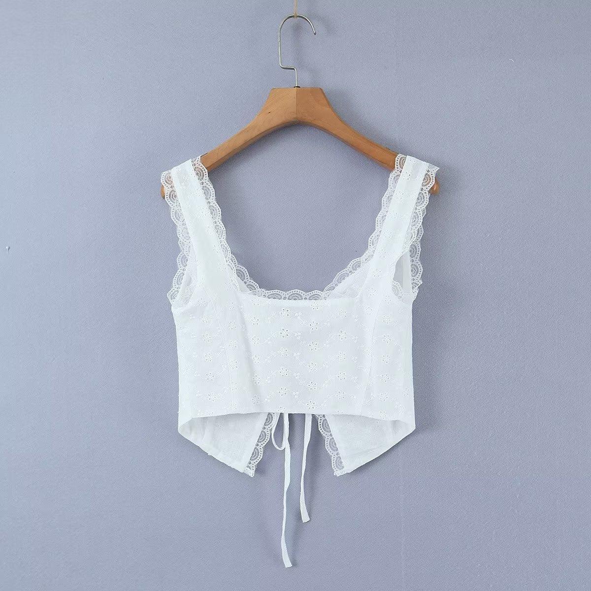 LACE TANK TOP - PRIBO