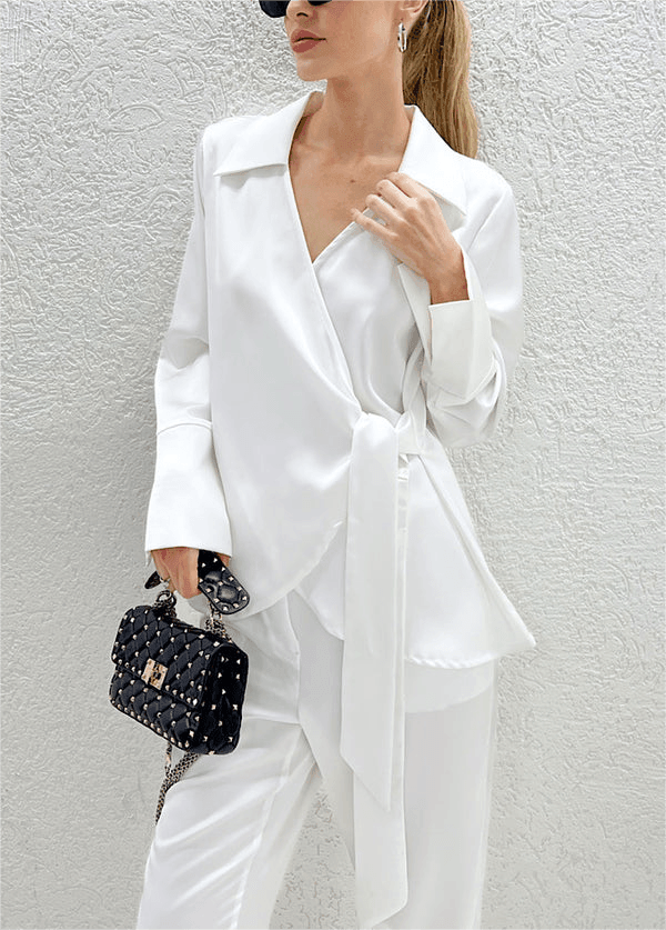 LACE UP SHIRT & PANT SET - PRIBO