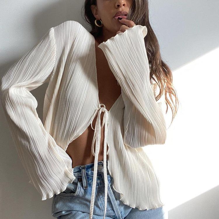 LACE UP TOP - PRIBO
