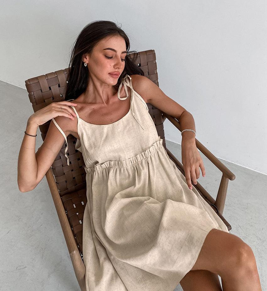 LOOSE COTTON DRESS - PRIBO