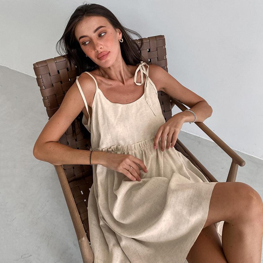 LOOSE COTTON DRESS - PRIBO