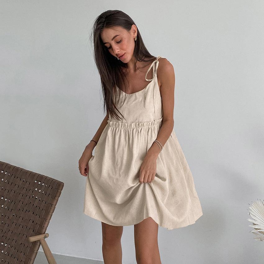 LOOSE COTTON DRESS - PRIBO