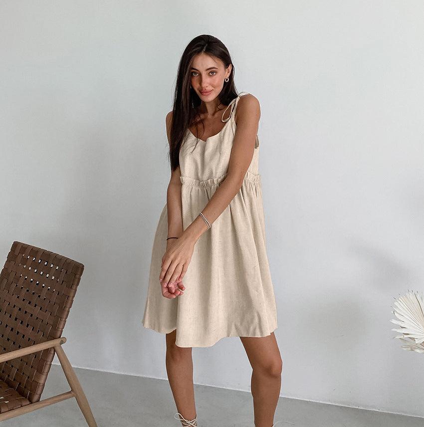 LOOSE COTTON DRESS - PRIBO