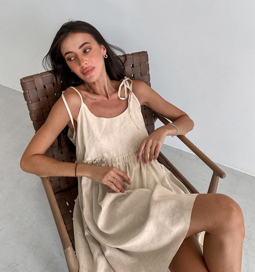 LOOSE COTTON DRESS - PRIBO