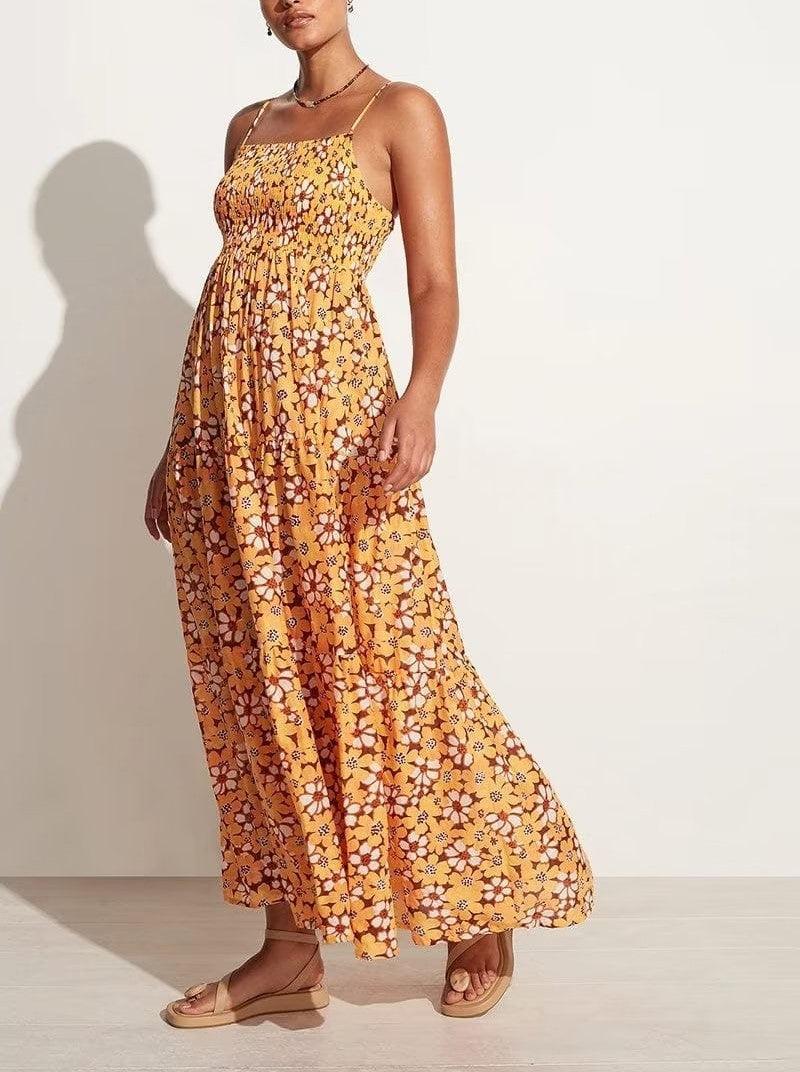 MAXI FLORAL DRESS - PRIBO