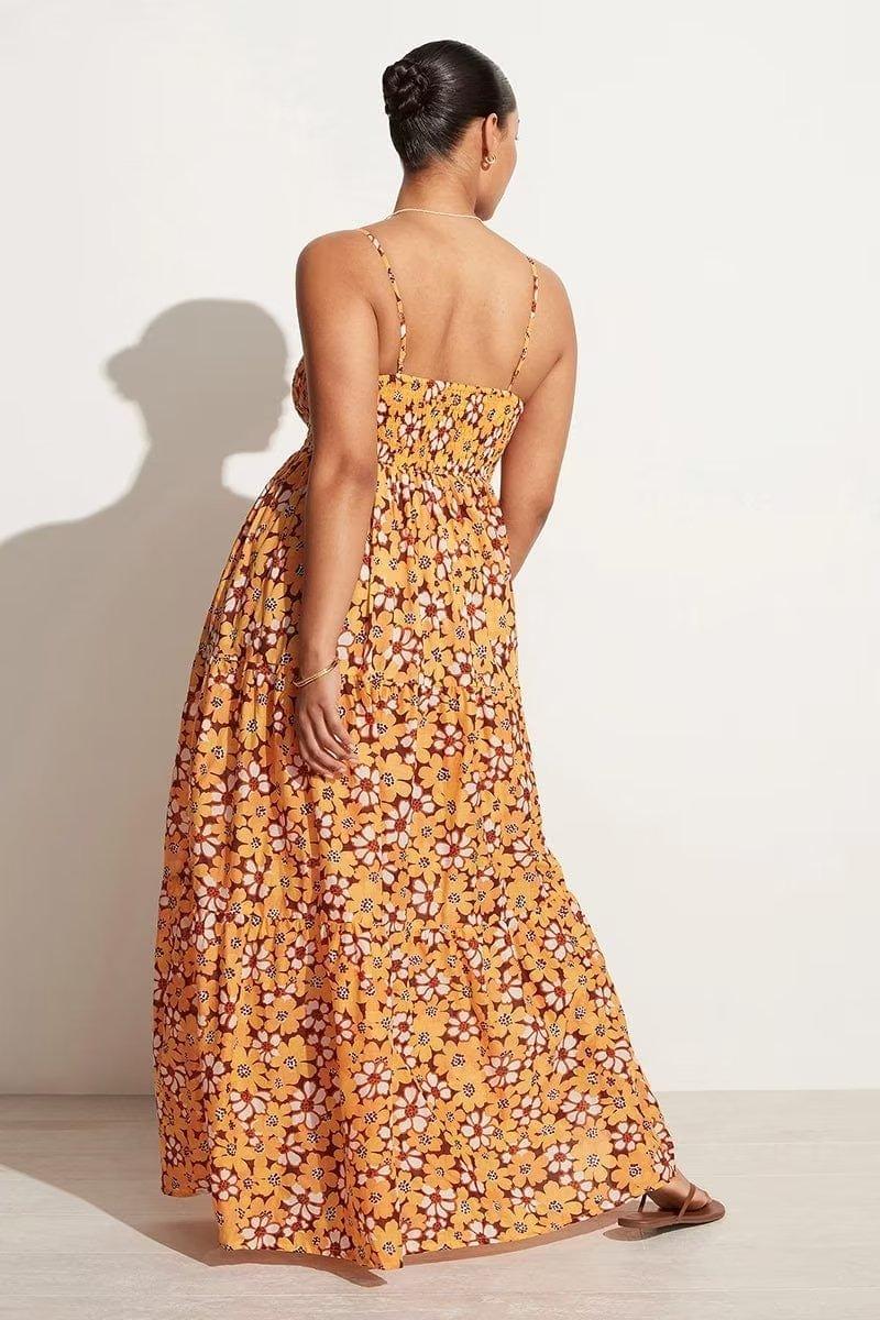MAXI FLORAL DRESS - PRIBO