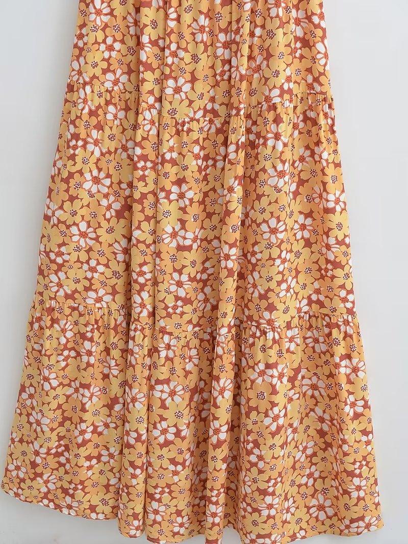 MAXI FLORAL DRESS - PRIBO