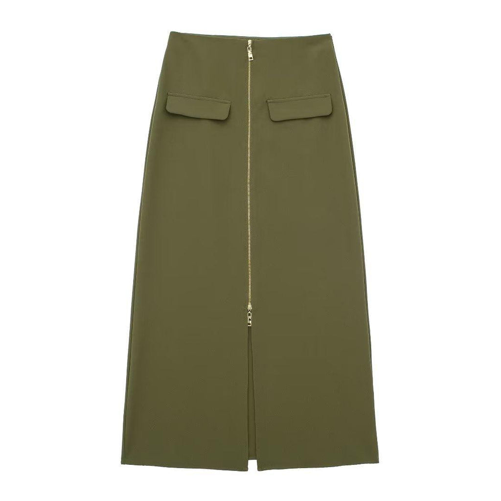 MIDI SPLIT SKIRT - PRIBO