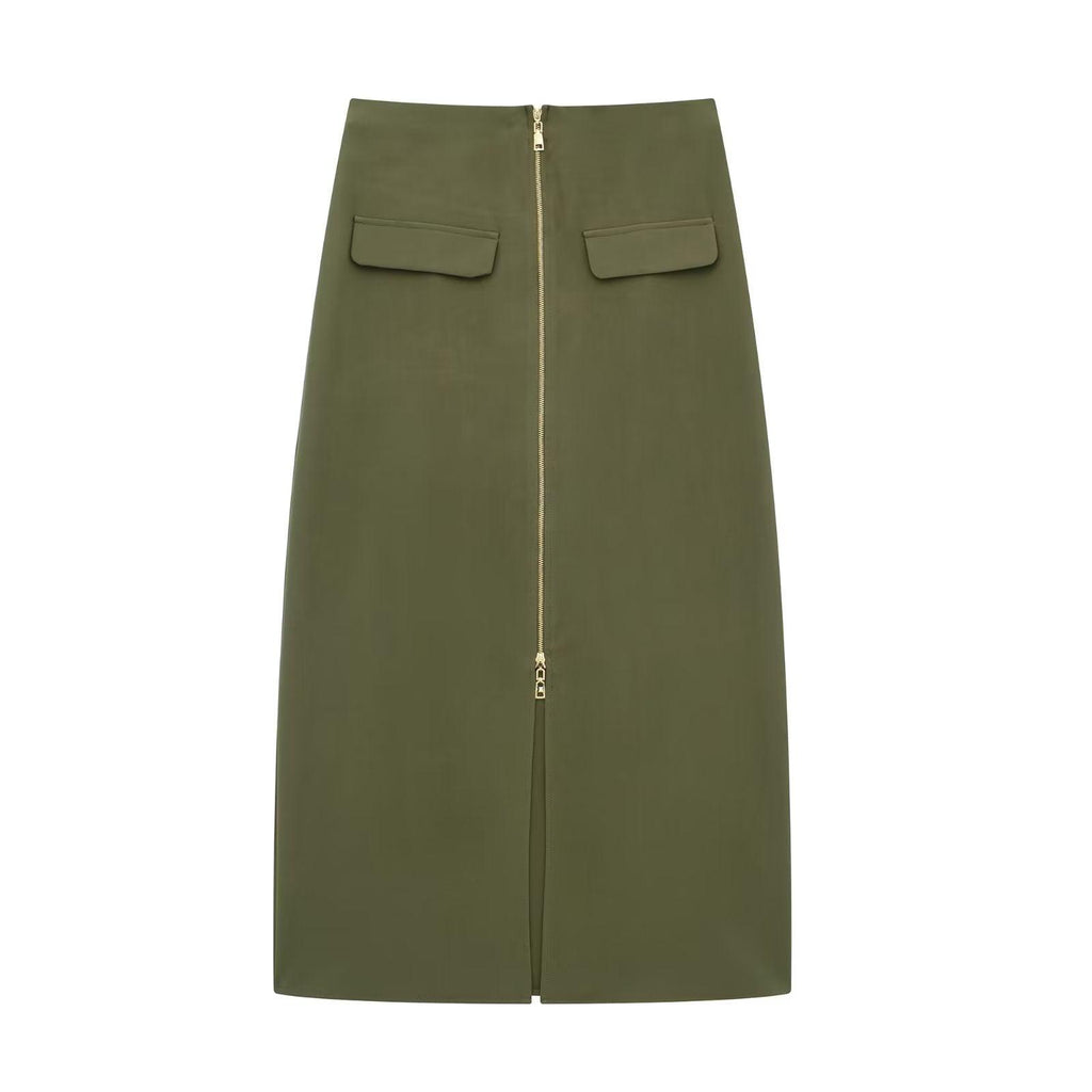 MIDI SPLIT SKIRT - PRIBO