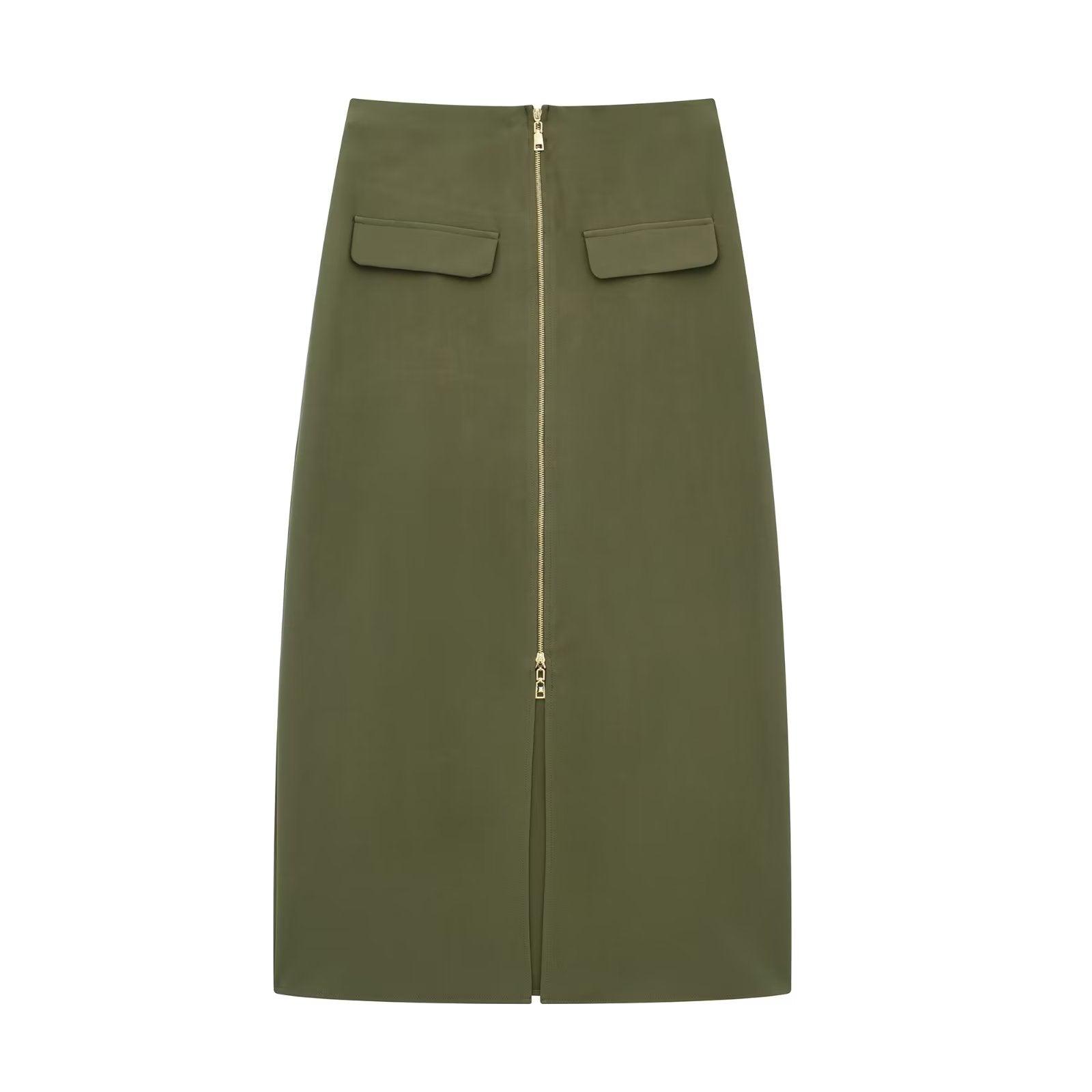 MIDI SPLIT SKIRT - PRIBO