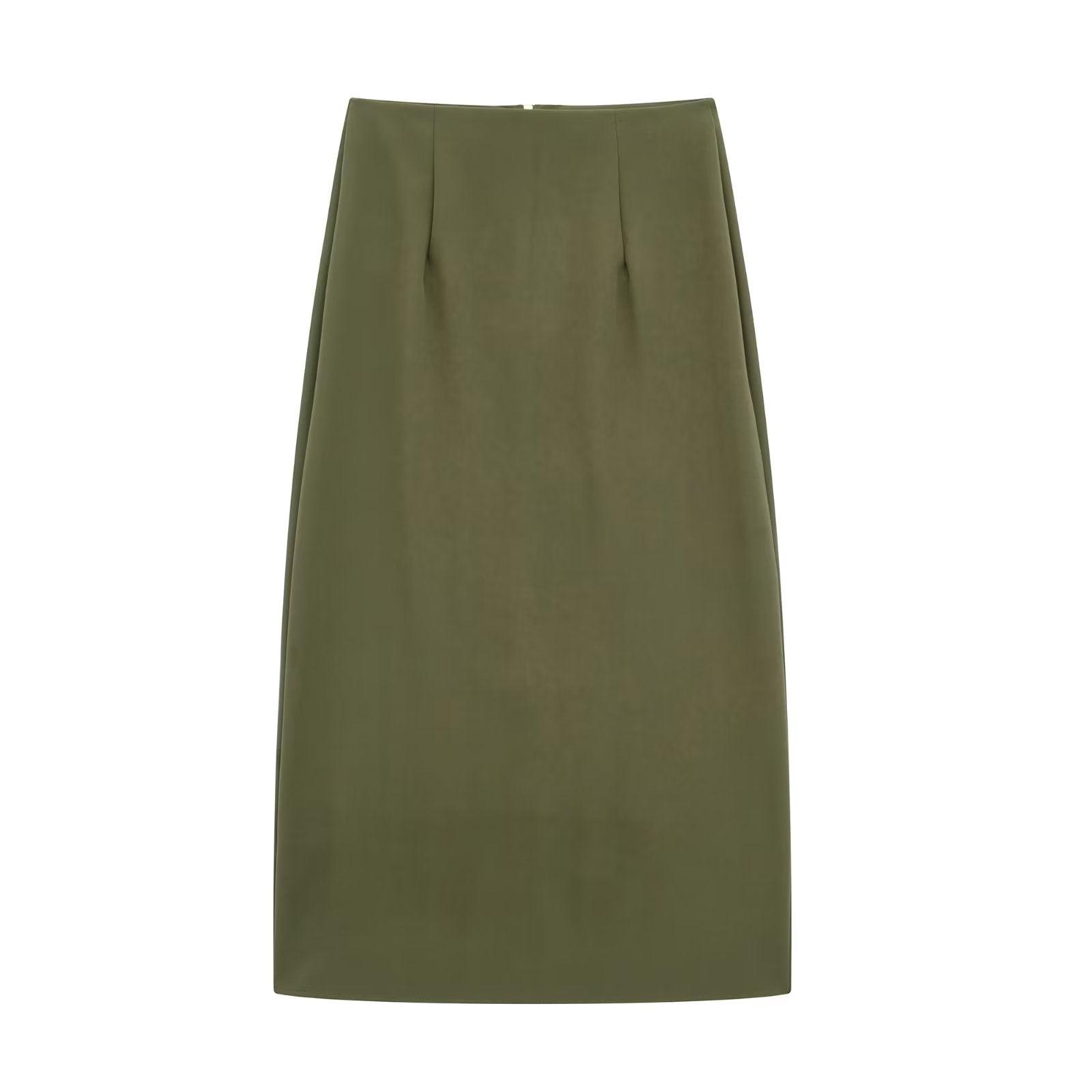 MIDI SPLIT SKIRT - PRIBO