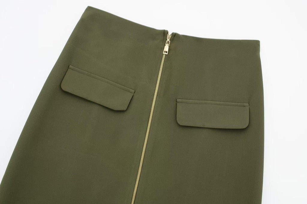 MIDI SPLIT SKIRT - PRIBO