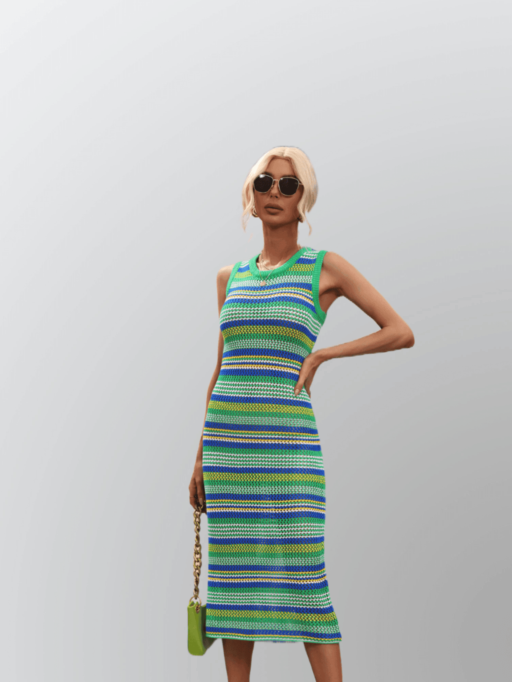 MIXED COLOR DRESS - PRIBO