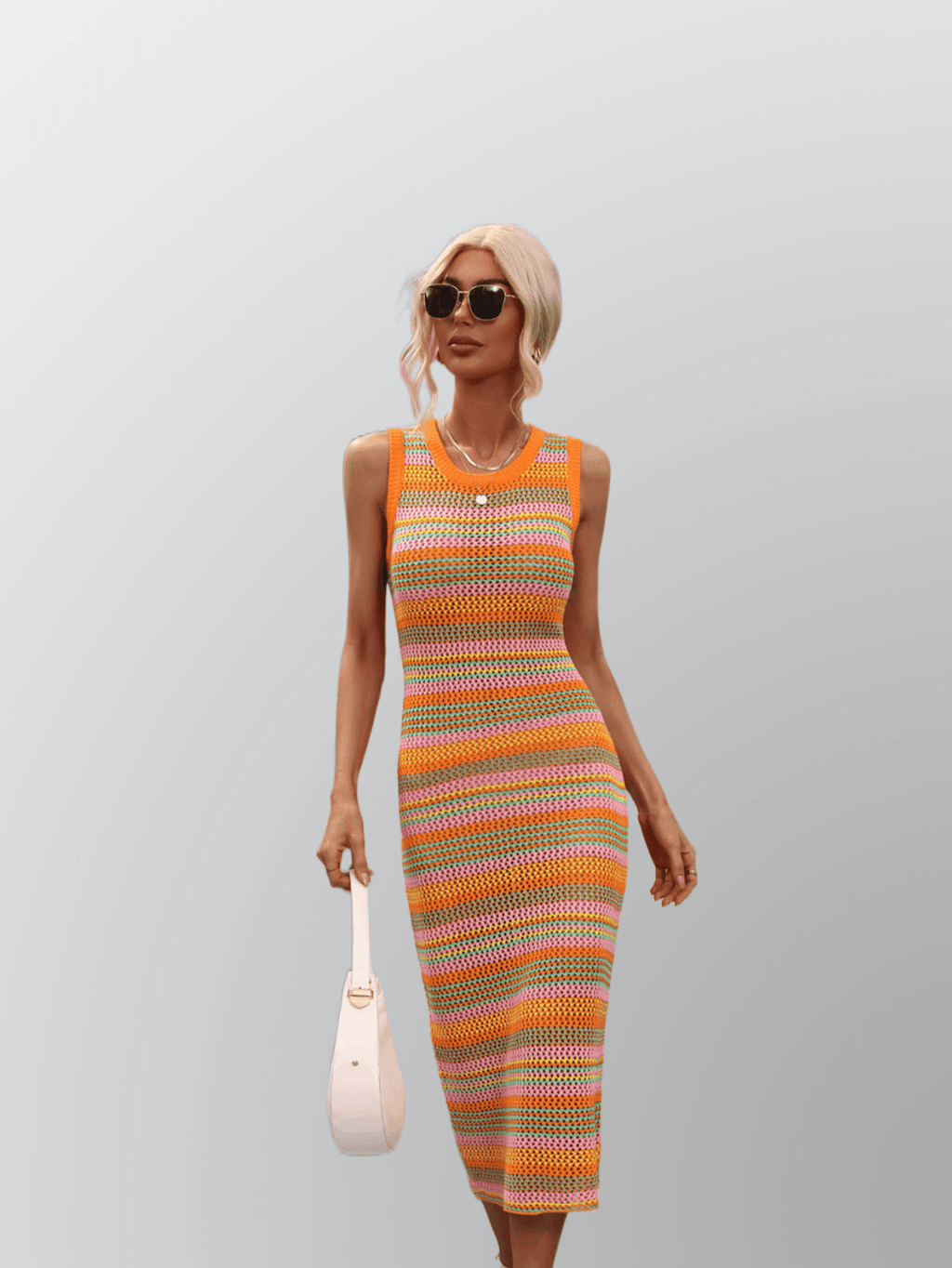 MIXED COLOR DRESS - PRIBO