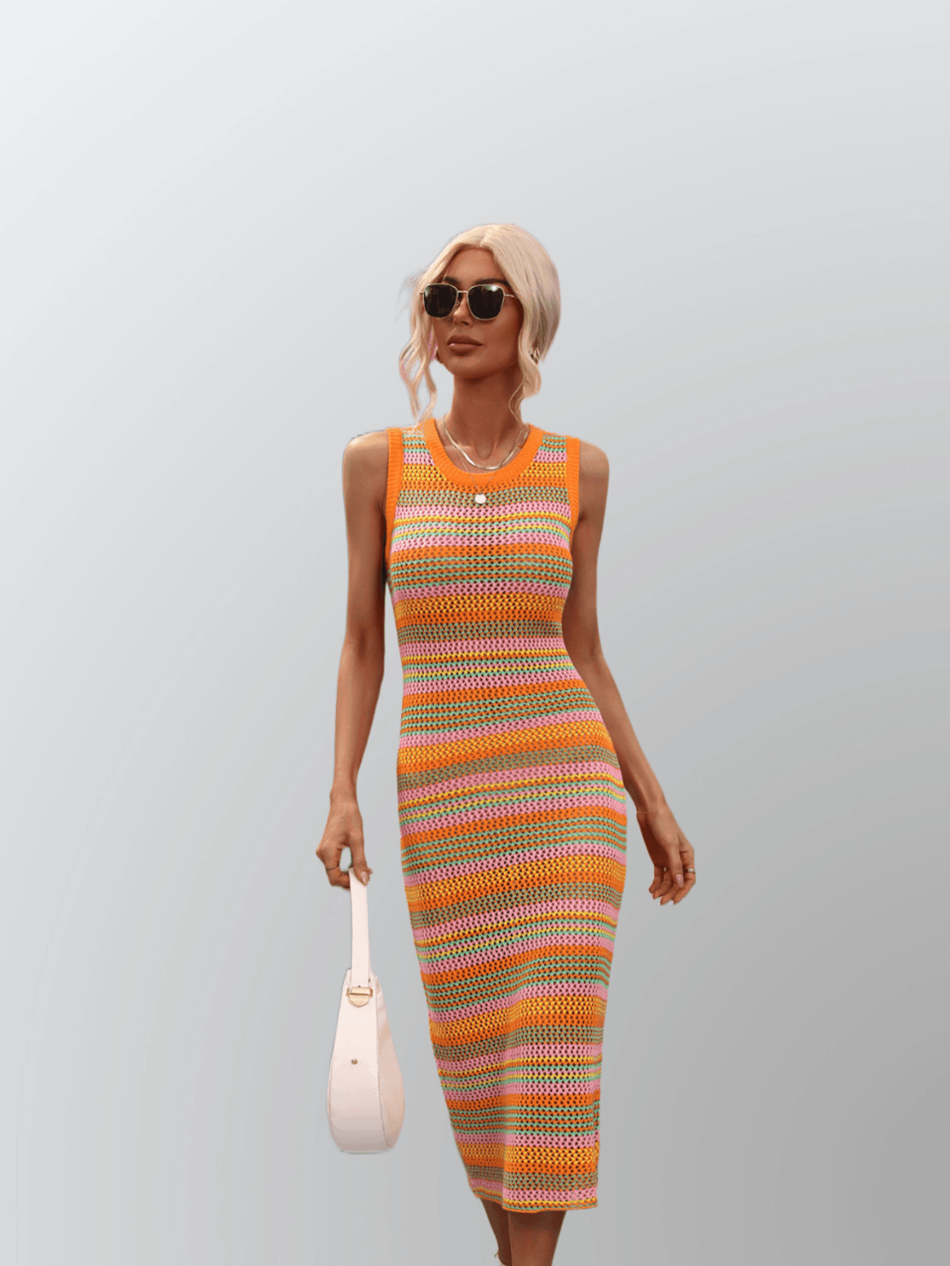 MIXED COLOR DRESS - PRIBO