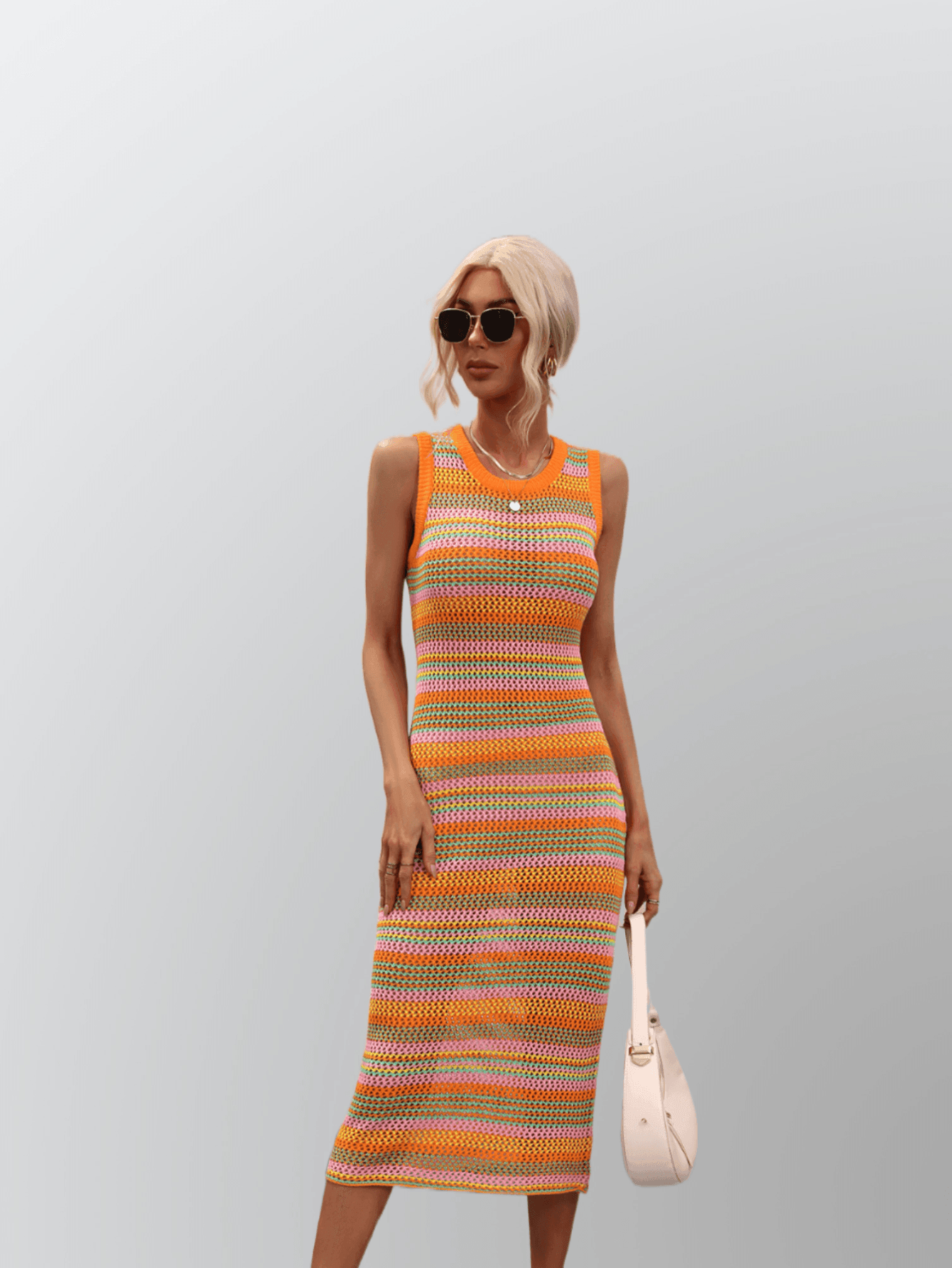 MIXED COLOR DRESS - PRIBO