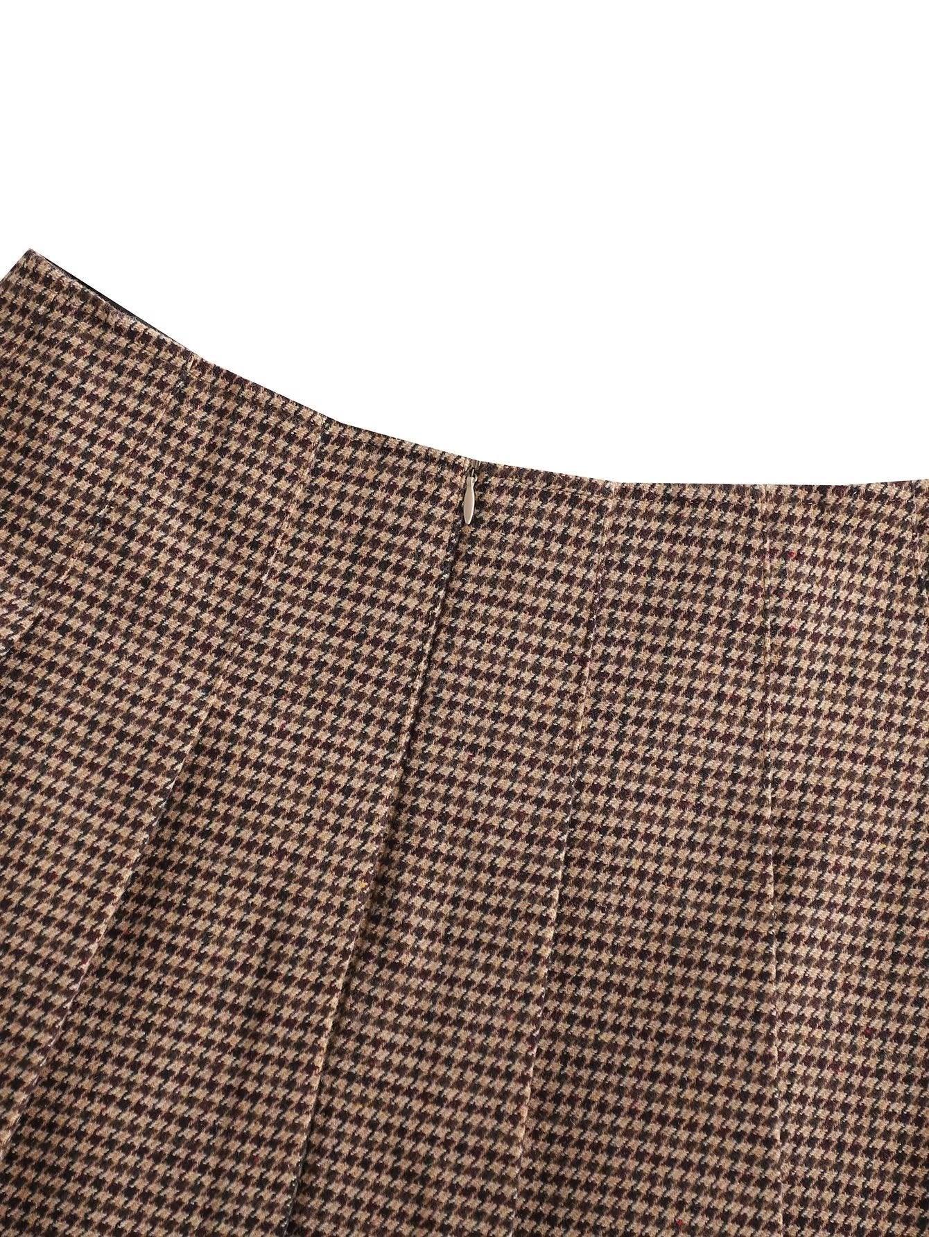 PLAID SKIRT - PRIBO