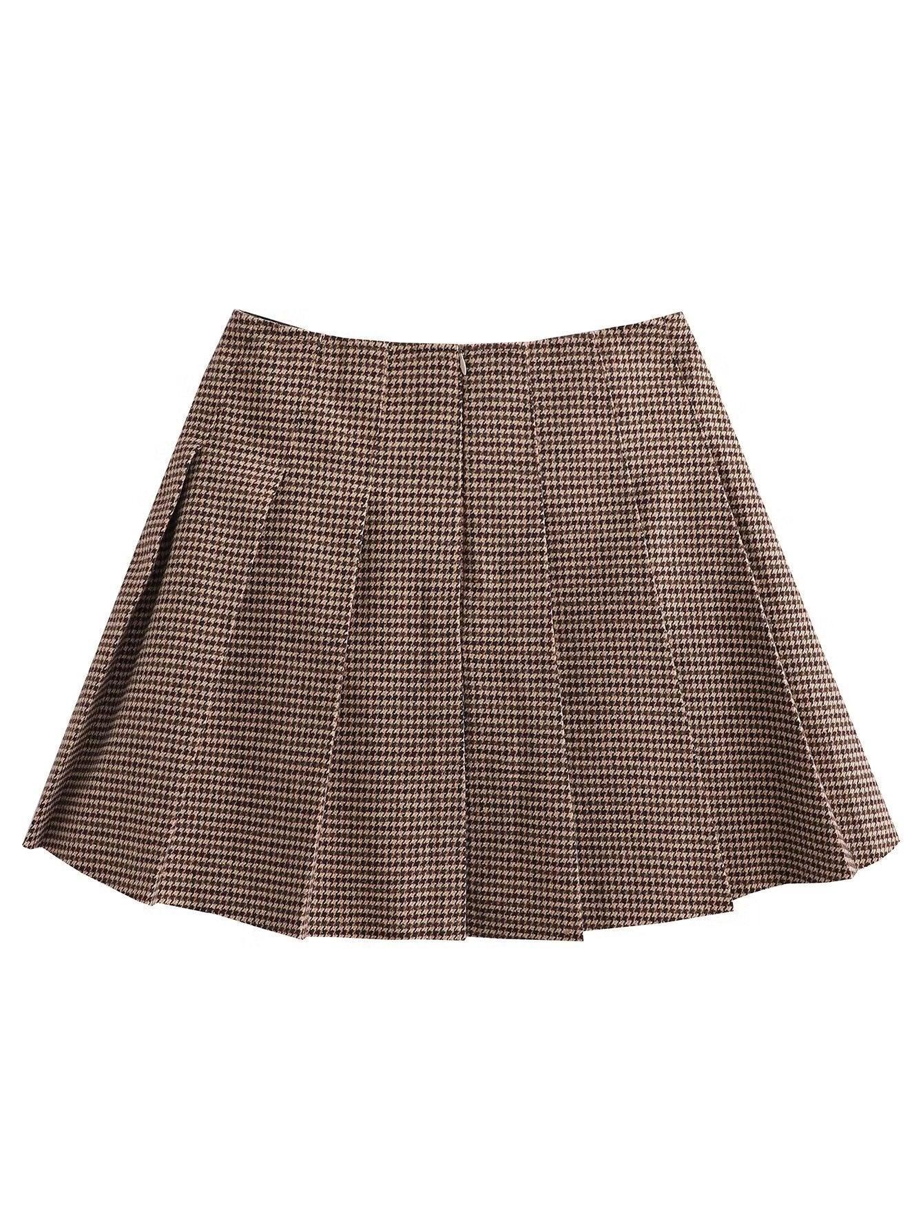 PLAID SKIRT - PRIBO
