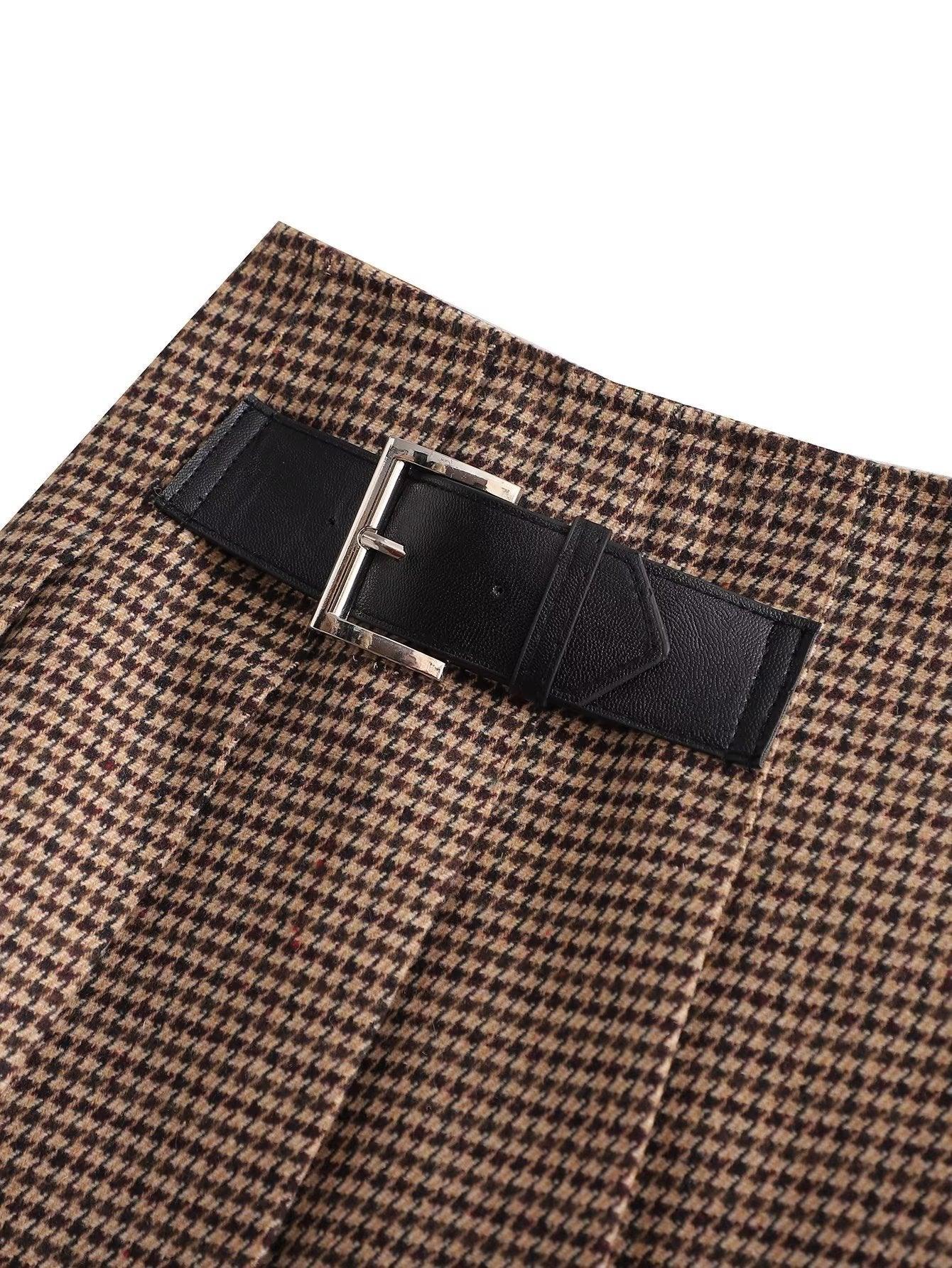 PLAID SKIRT - PRIBO