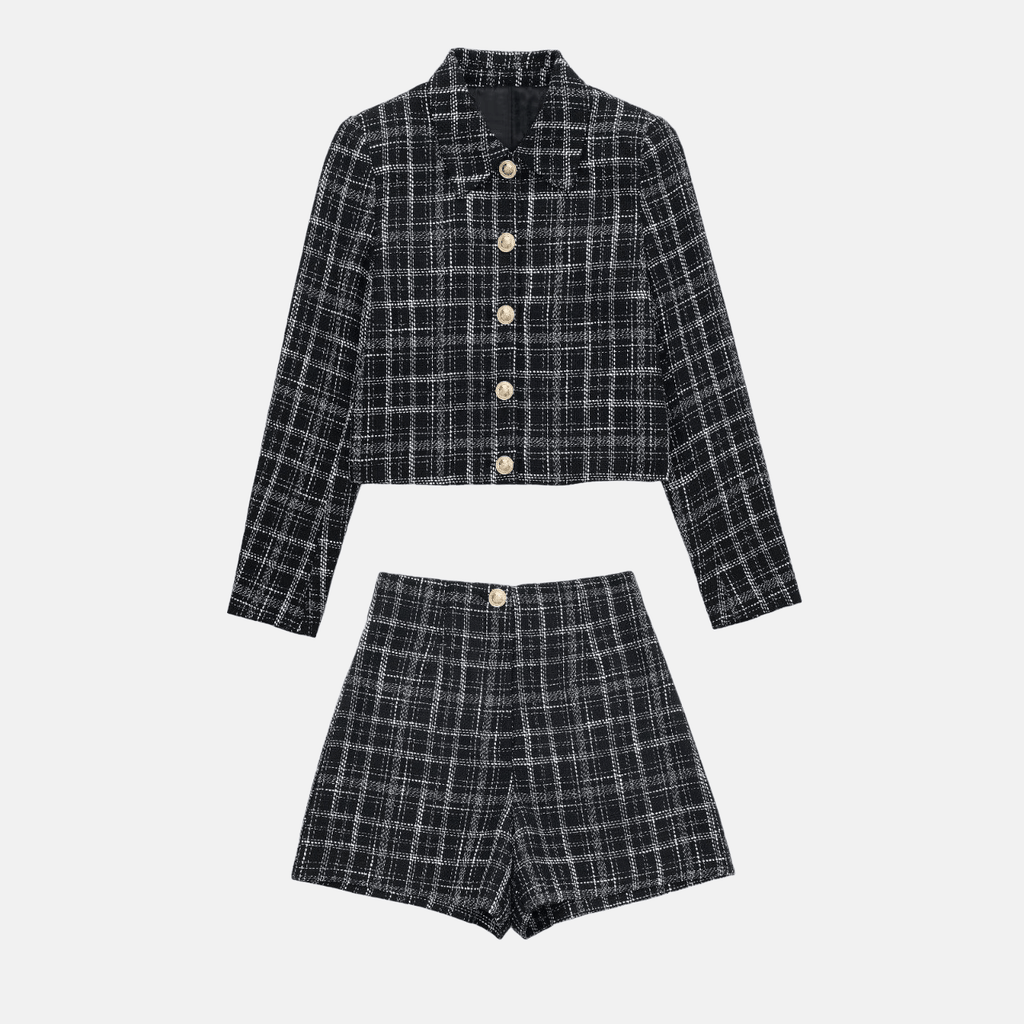PLAID TEXTURED SET - PRIBO