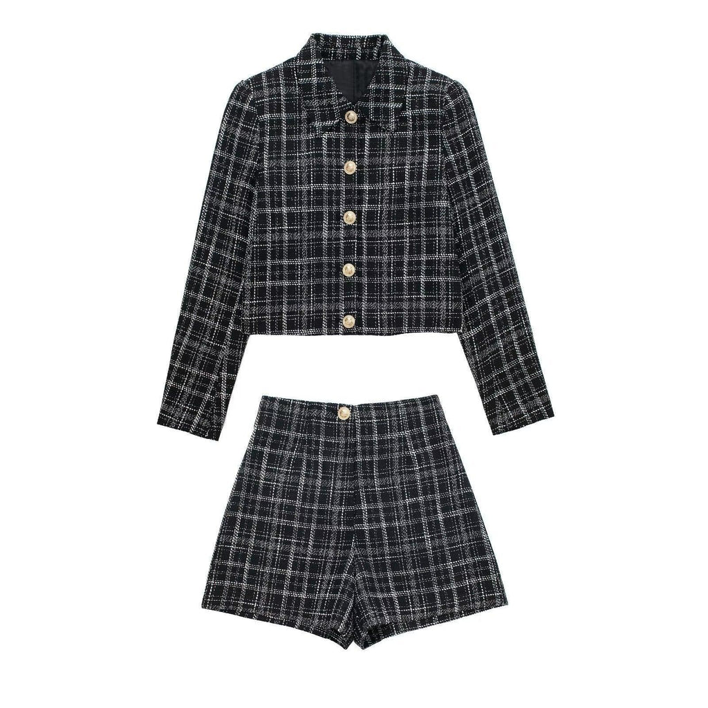 PLAID TEXTURED SET - PRIBO